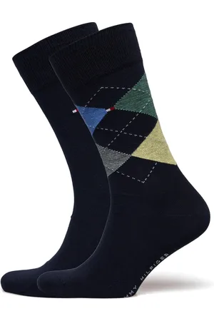 Tommy Hilfiger Th Men Sock Check 2P Navy