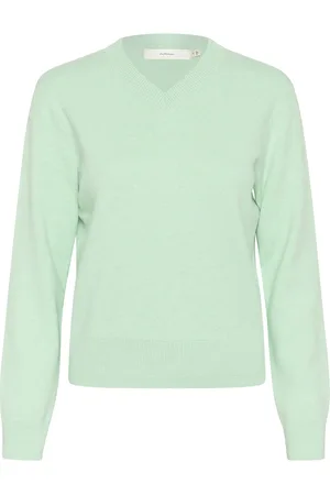 INWEAR Wallisiw V-Neck Pullover Green