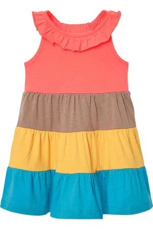 Boboli Dress With Ruffles Blue