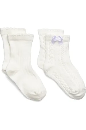 Benetton Knitted Socks Pair 2 White