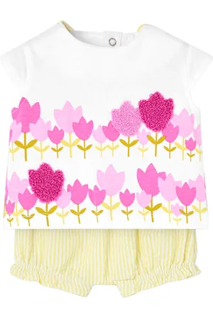 Boboli Set Knit Combined White
