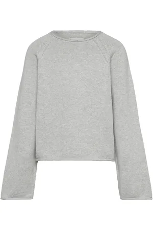 MANGO 100% Cotton Knitted Sweater Grey
