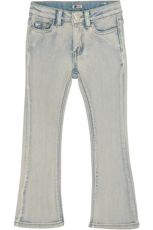 Daily7 2400 Flared Fit Flower Jeans Blue