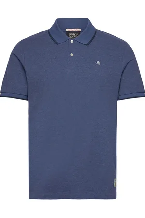 Scotch&Soda Melange Regular Fit Polo Blue