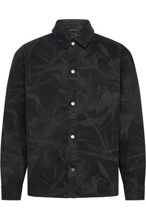 Daily paper Floral Laser Denim Shirt Black