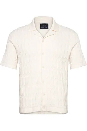 Abercrombie & Fitch Anf Mens Sweaters Cream
