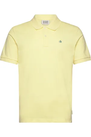 Scotch&Soda Seasonal Core - Cotton Pique Regular Fit Polo Yellow