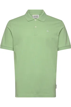 Scotch&Soda Seasonal Core - Cotton Pique Regular Fit Polo Green