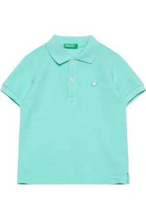 Benetton H/S Polo Shirt Blue