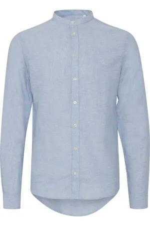 Casual Friday Cfanton 0053 Cc Ls Linen Mix Shirt Blue