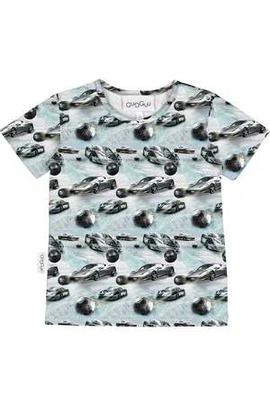 Gugguu Print Relax T-Shirt Blue