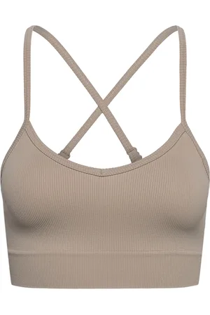Craft Collective Rib Strap Sports Bra W Beige