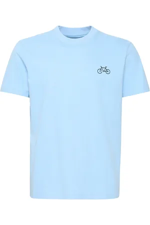 Casual Friday Cfetienne 0195 Tee W/ Bicycle Embri Blue