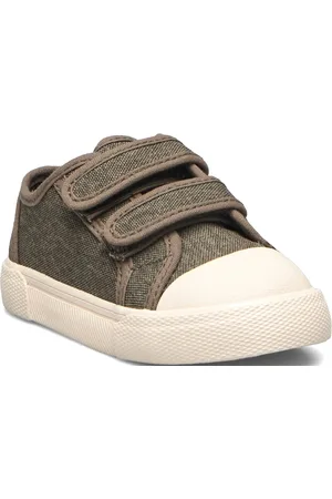 MANGO Velcro Fastening Straps Sneakers Brown