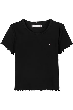 Tommy Hilfiger Essential Rib Top Ss Black