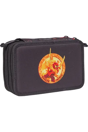 Lego Bags 3 Layer Pencil Case With Content Black