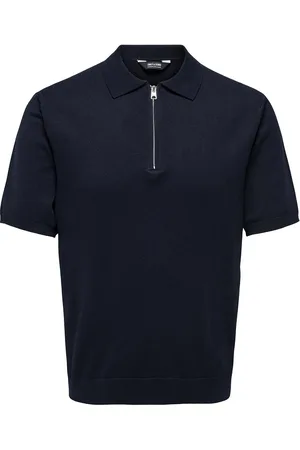 Only & Sons Onswyler Life Reg 14 Ss Zip Polo Knit Navy