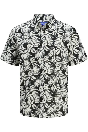 JACK & JONES Jorjoshua Split Aop Shirt Ss Jnr Jack & J S Black