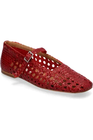 Miista Yeida Dark Red Baillerinas Red