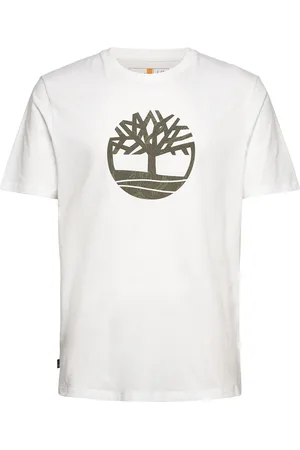Timberland Camo Tree Logo Short Sleeve Tee White
