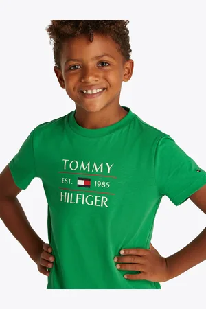 Tommy Hilfiger Tommy Flag Hilfiger Reg Tee Ss Green