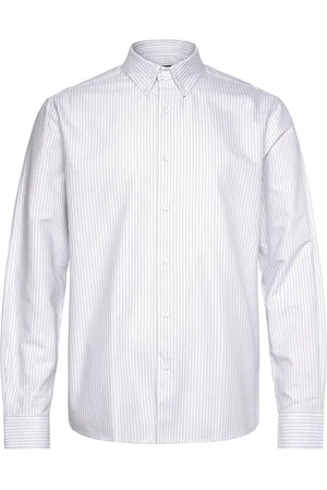 Mads Norgaard Cotton Oxford Sune Stripe Shirt Bd White