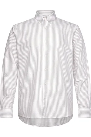 Mads Norgaard Cotton Oxford Sune Stripe Shirt Bd White