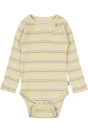 Petit Piao Body L/S Modal Multi Striped Patterned
