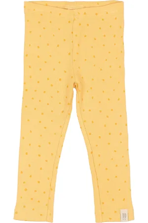 Petit Piao Legging Modal Dot Yellow