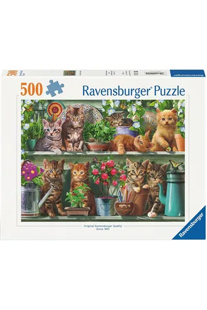 Ravensburger Cats On The Shelf 500P Patterned