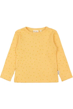 Petit Piao T-Shirt L/S Modal Dot Yellow