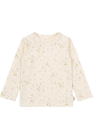Petit Piao T-Shirt L/S Printed Cream