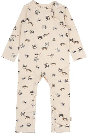 Petit Piao Jumpsuit L/S Printed Cream