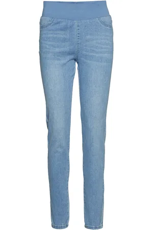 Freequent Pants From Freequent In A Soft Denim. The Pants Have A Simple Silhouette With An Blue