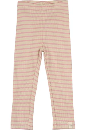 Petit Piao Legging Modal Striped Beige