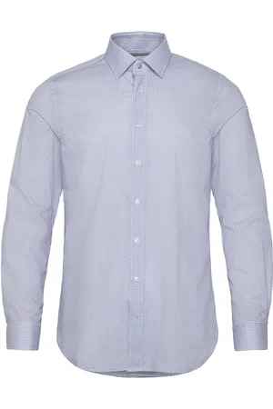 Michael Kors Geo Print Slim Shirt Blue
