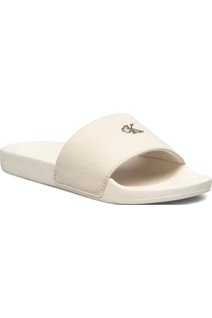 Calvin Klein Slide Monogram Hardware Cream