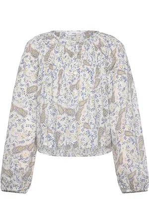 MANGO Paisley Print Blouse White