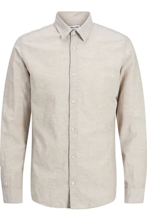 JACK & JONES Jjebreeze Linen Blend Shirt Ls Sn Jnr Jack & J S Beige