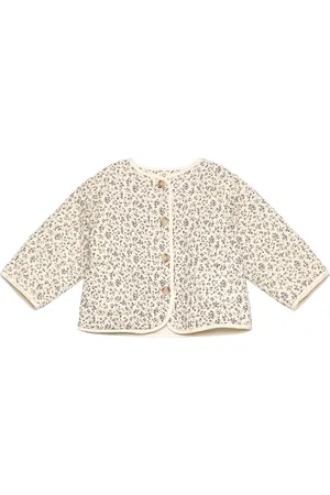 MANGO Quilted Coat White