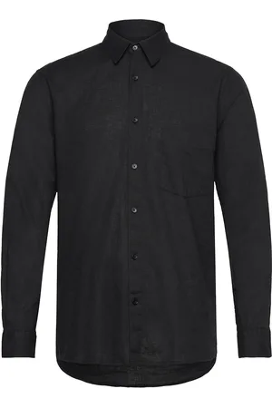 Mads Norgaard Cotton Linen Sune Shirt Black