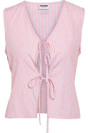 Noisy May Nmfrida S/L Tie Vest Wvn Pink