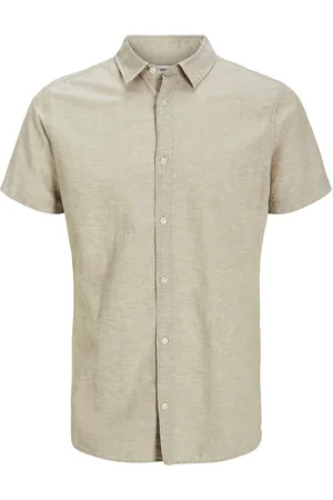 JACK & JONES Jjbreeze Linen Blend Shirt Ss Sn Jnr Jack & J S Beige