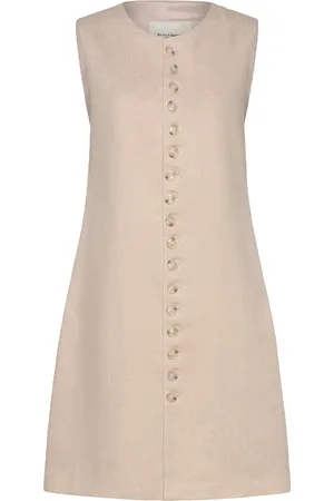 Bruun & Stengade Bs Gia Slim Fit Dress Beige