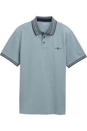 TOM TAILOR Polo With Print Blue
