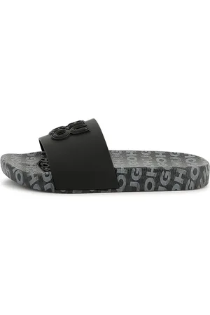 HUGO BOSS Aqua Slides Black