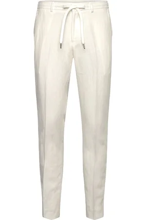 Michael Kors Pure Linen Pant Drawstring White