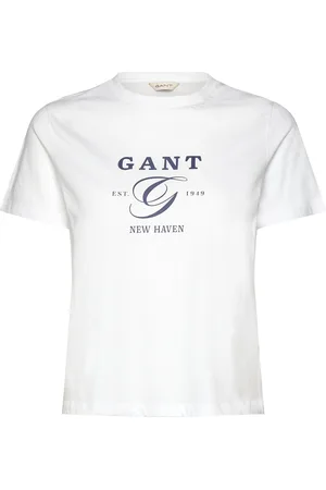 GANT Reg Graphic Ss T-Shirt White