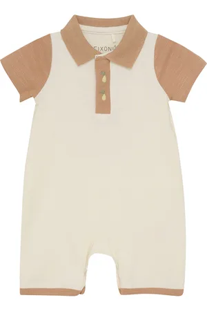 FIXONI Romper Ss Beige