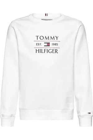 Tommy Hilfiger Tommy Flag Hilfiger Sweatshirt White